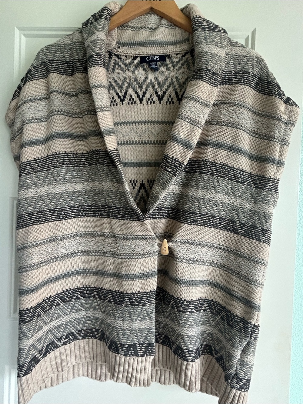 Chaps Oversized Knit Cardigan Sweater | XL